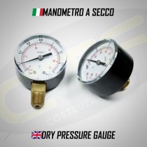 Manometro a Secco Attacco Radiale e Posteriore