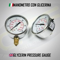 Manometro con Glicerina Attacco Radiale e Posteriore